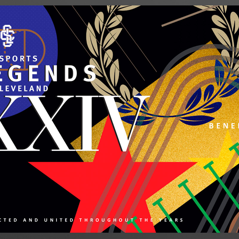 Sports Legends of Cleveland event branding