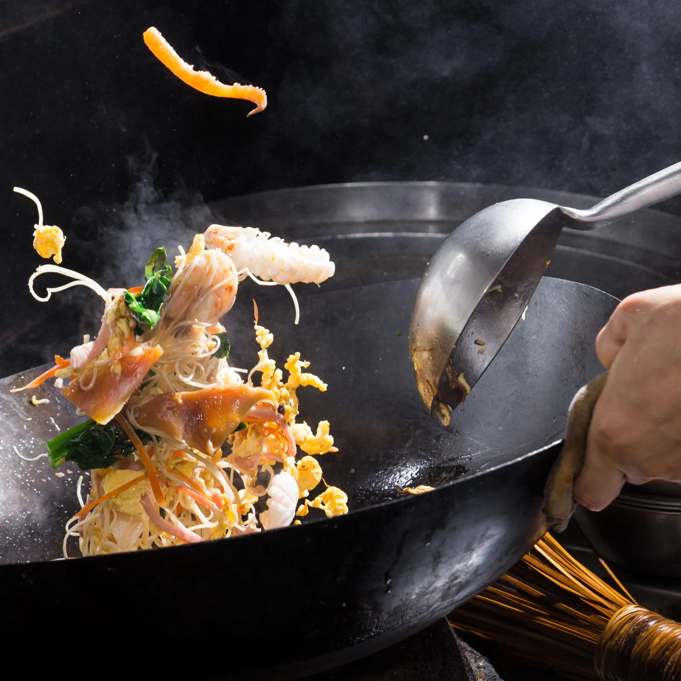 BBQ Corner restaurant frying pan branding