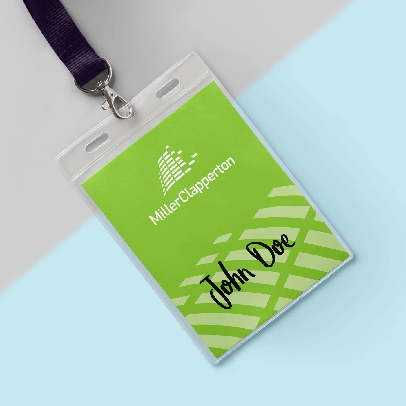 Miller Clapperton branded lanyard