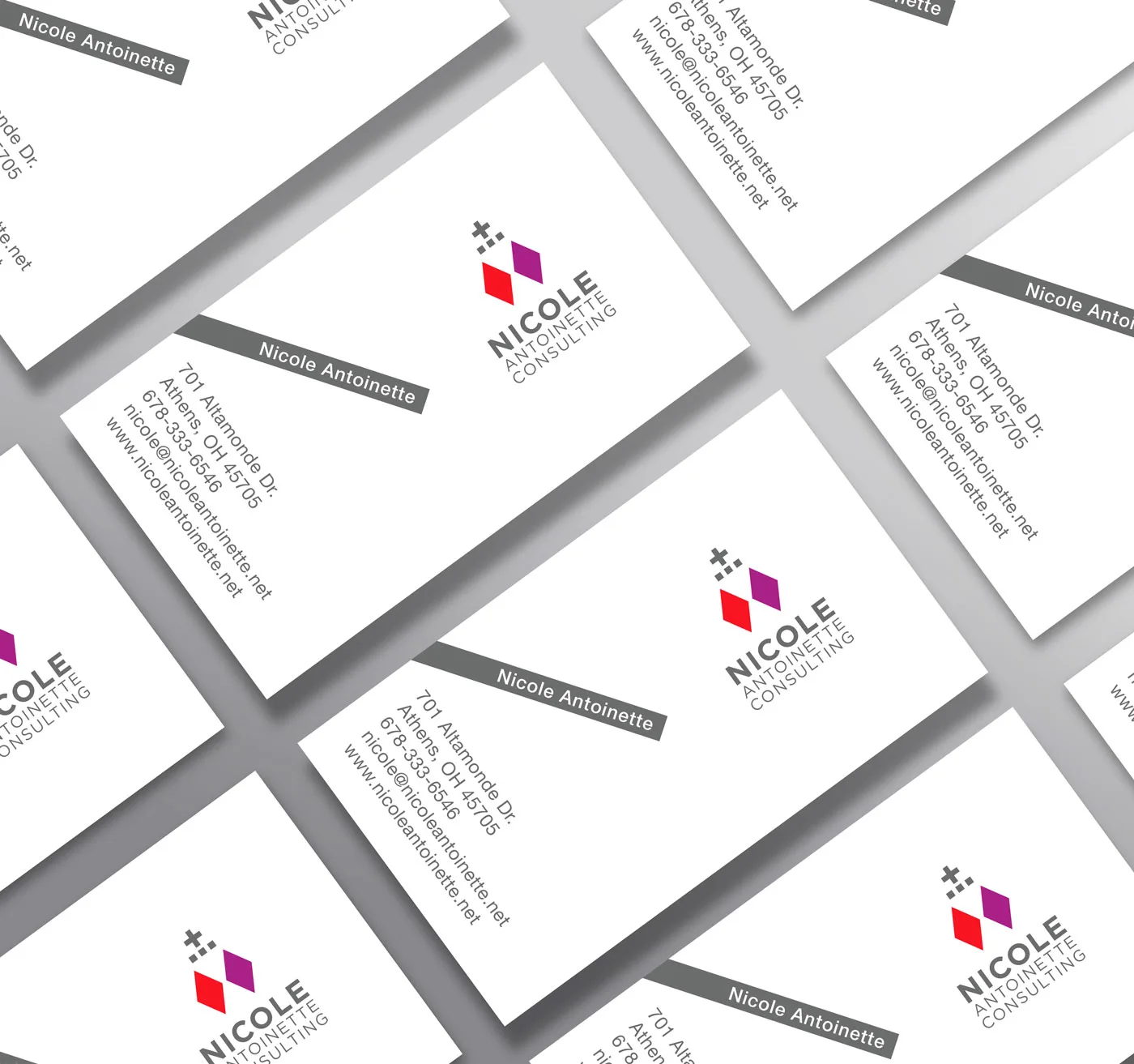 Nicole Antoinette Consulting business card design