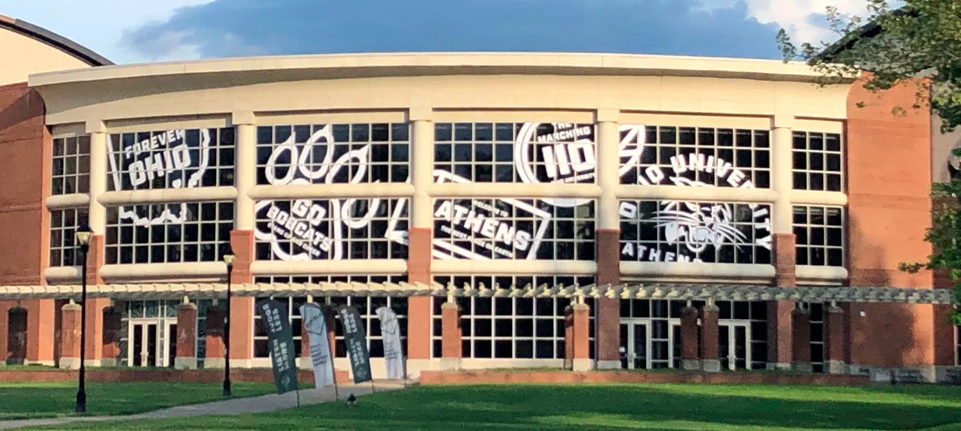Ohio University MSBC center and campus branding