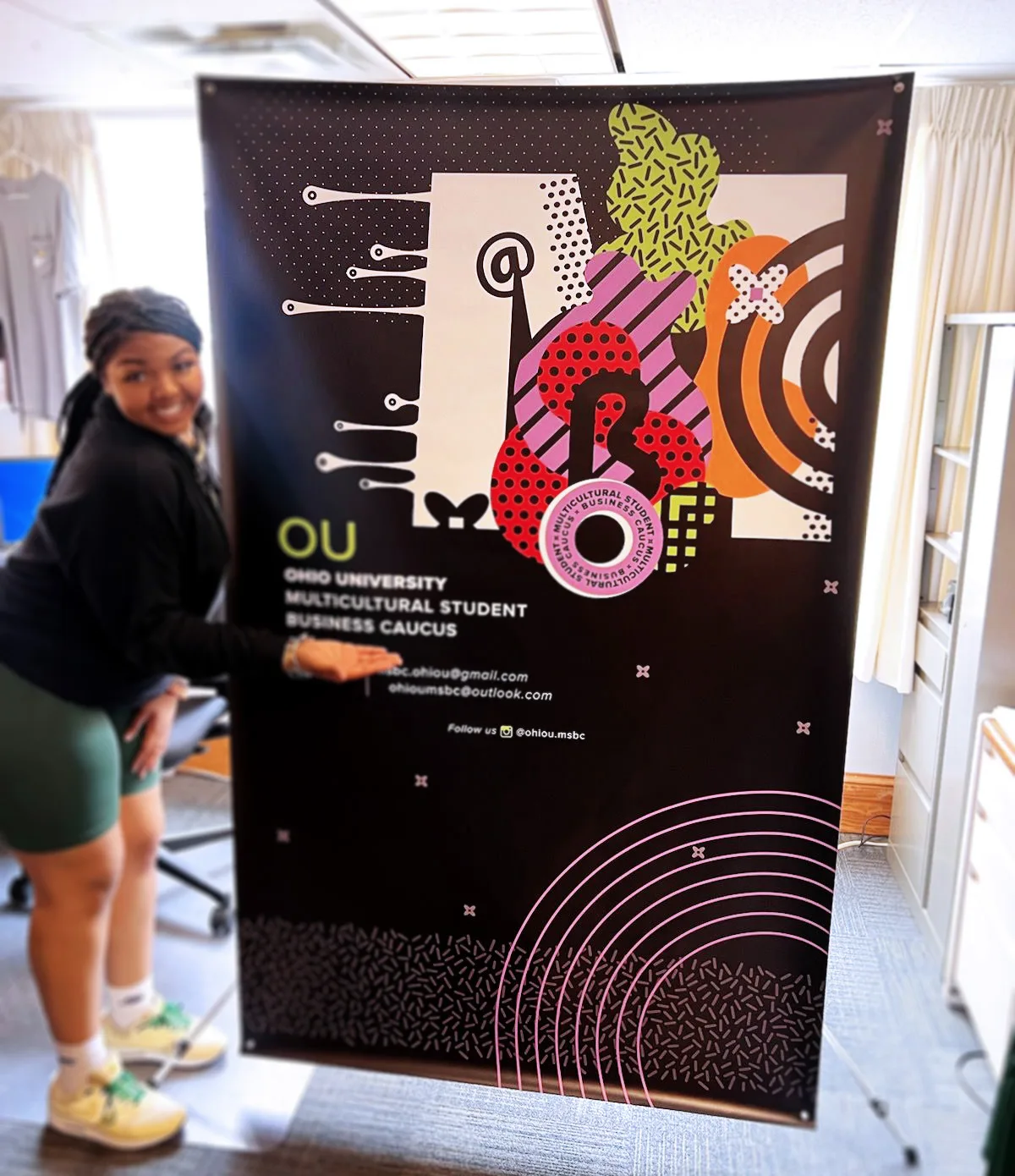 Ohio University MSBC event banner design