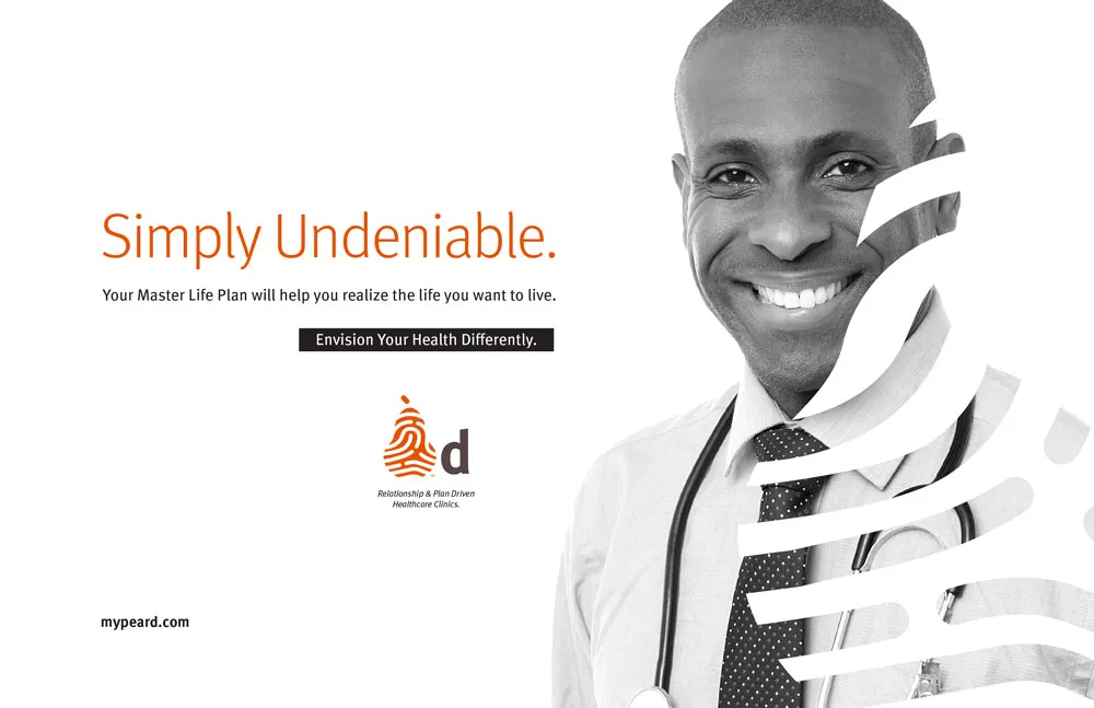 Peard Clinic marketing campaign humanist design