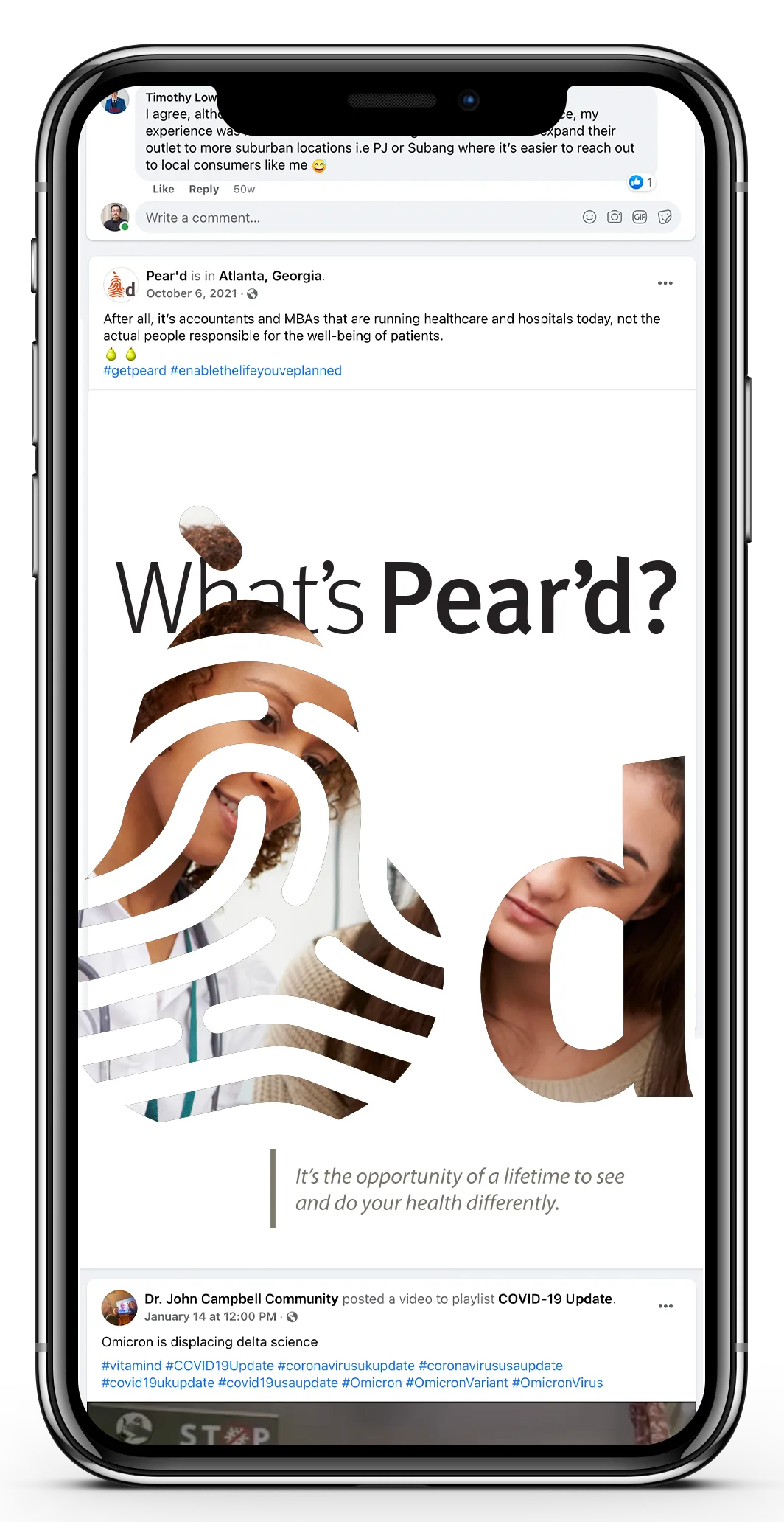 Peard Clinic social media campaign