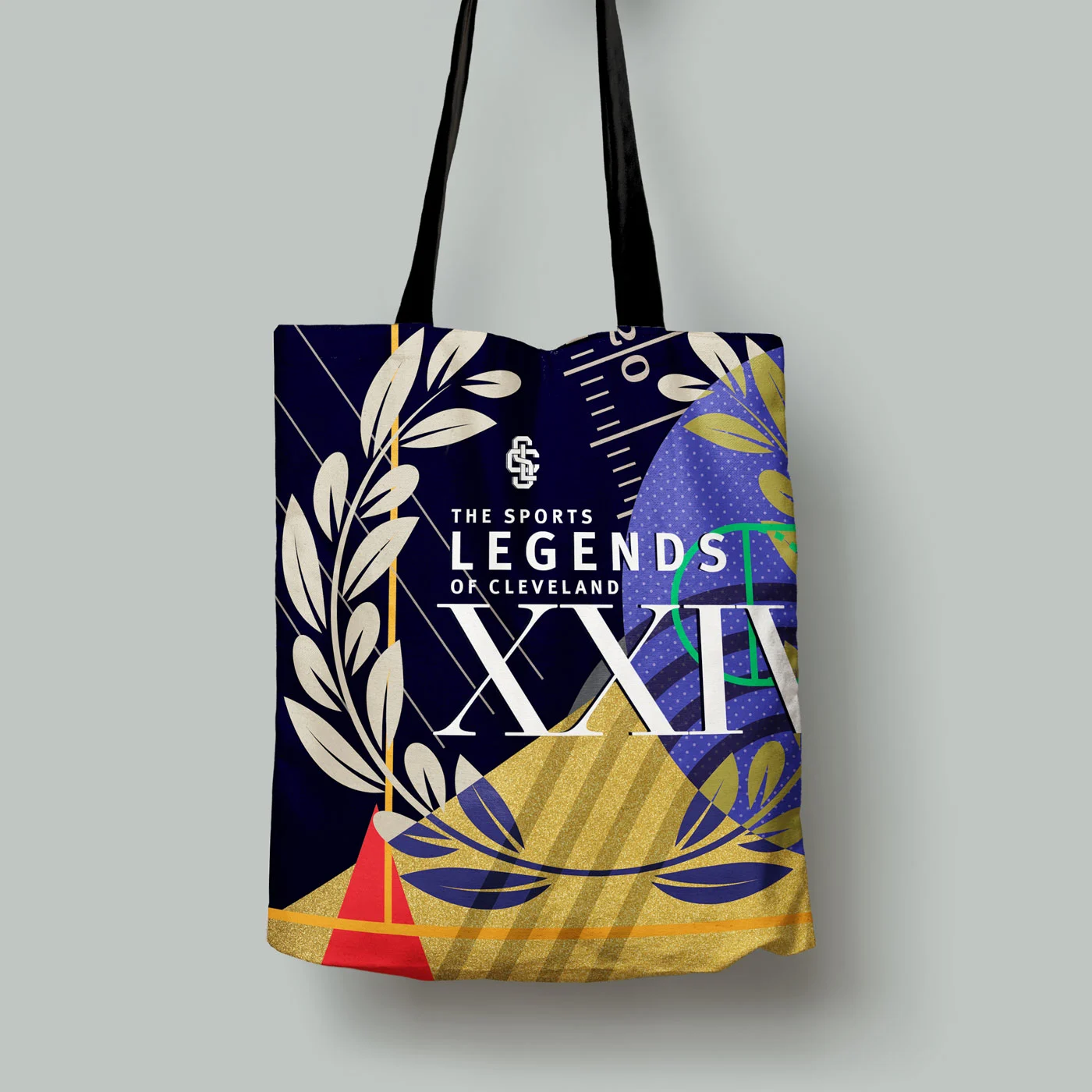 Sports Legends of Cleveland branded tote bag merchandise