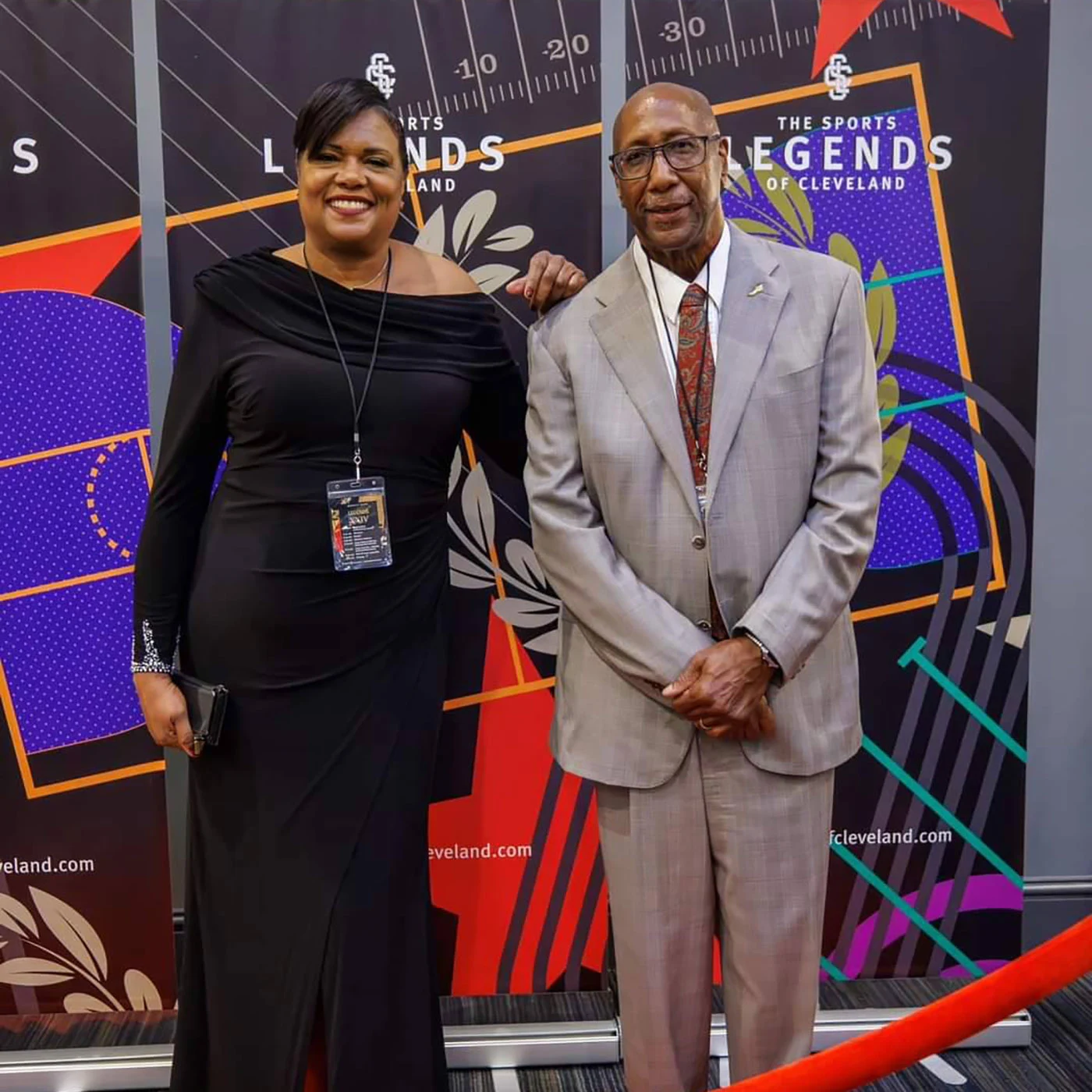 Sports Legends of Cleveland event branding and guest experience