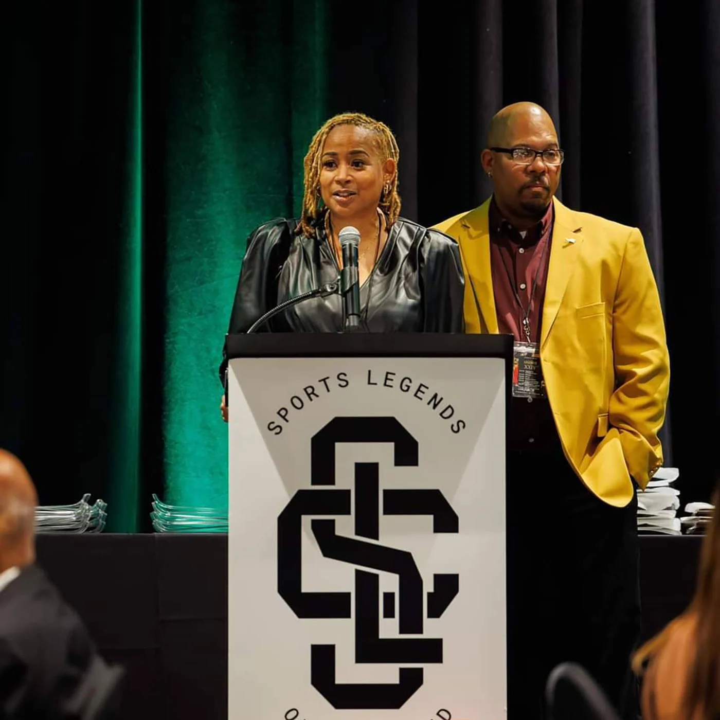 Sports Legends of Cleveland speaker event branding