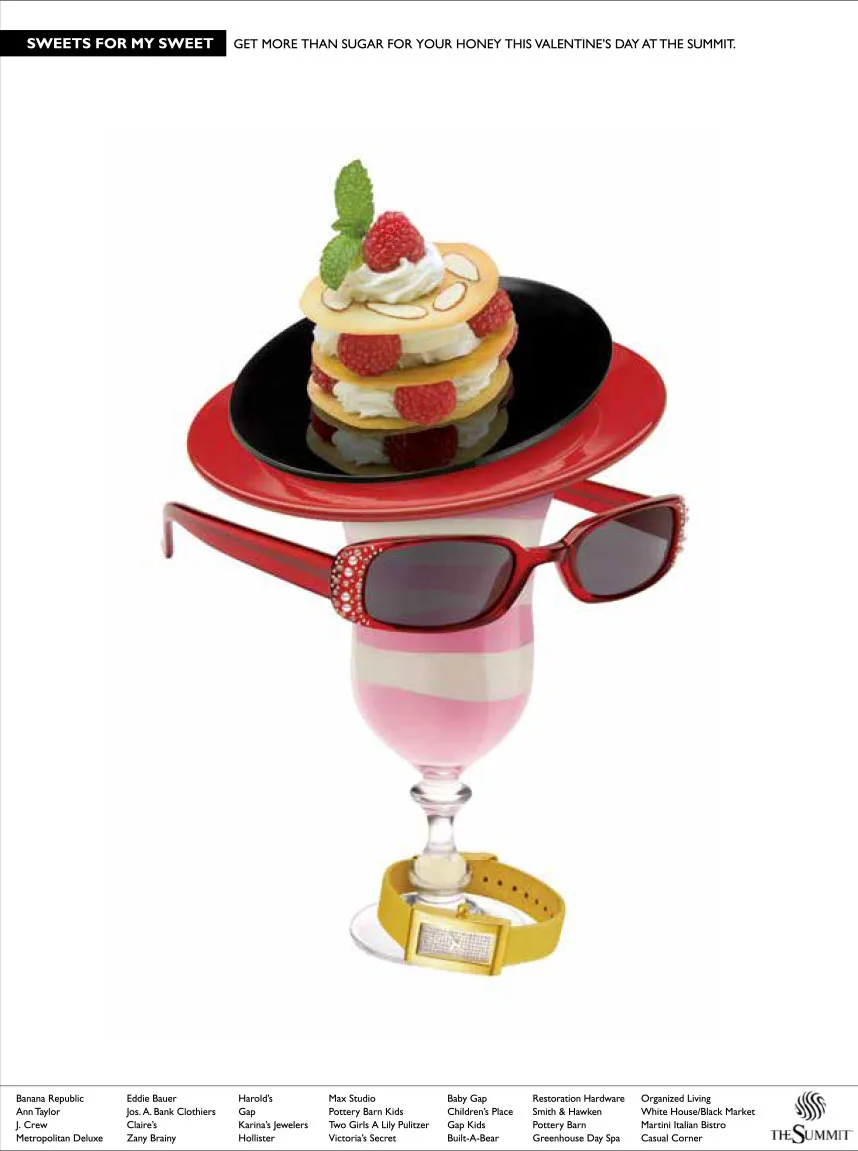 The Summit Shopping Center parfait advertising campaign